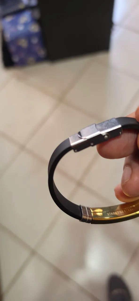 Pulseira Pai Nosso com Oração Gravada Unissex - Nova - Foto 5