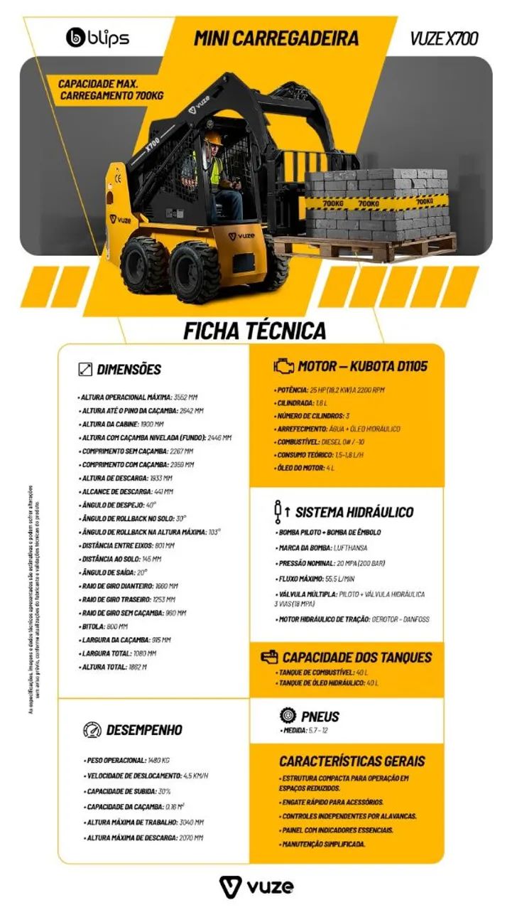 Mini carregadeira kubota (BobCat) - Foto 4