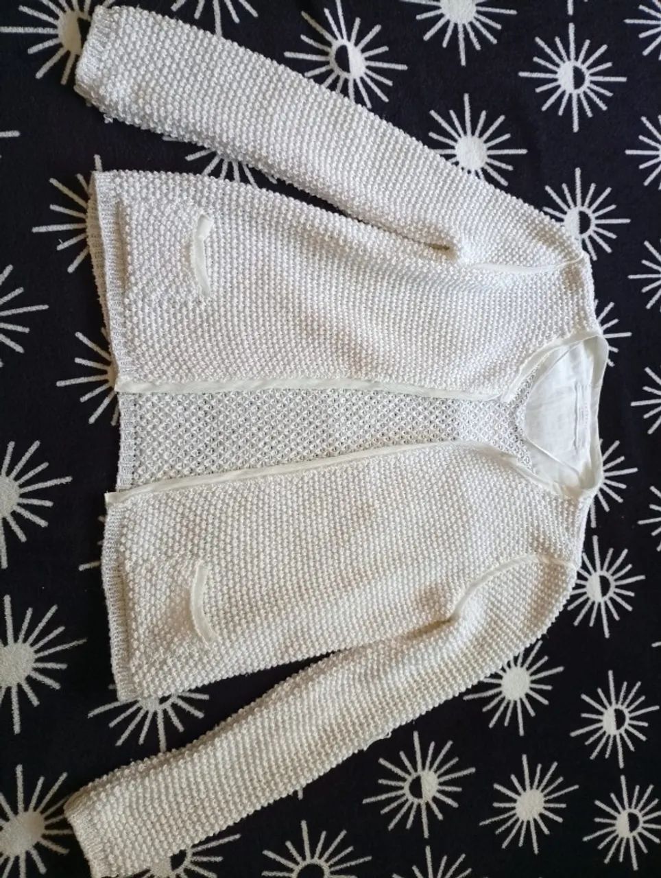 Cardigan elegante branco
