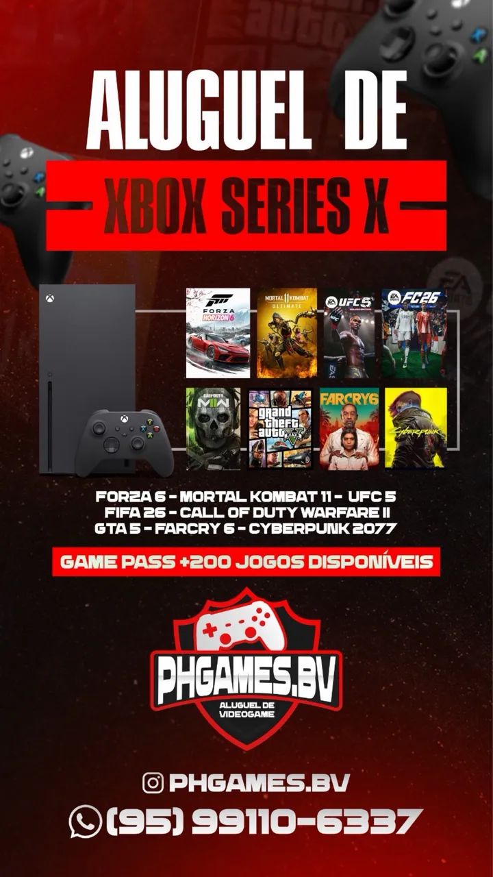 Aluguel de videogame PS4, PS5 Xbox series S e X - Foto 4