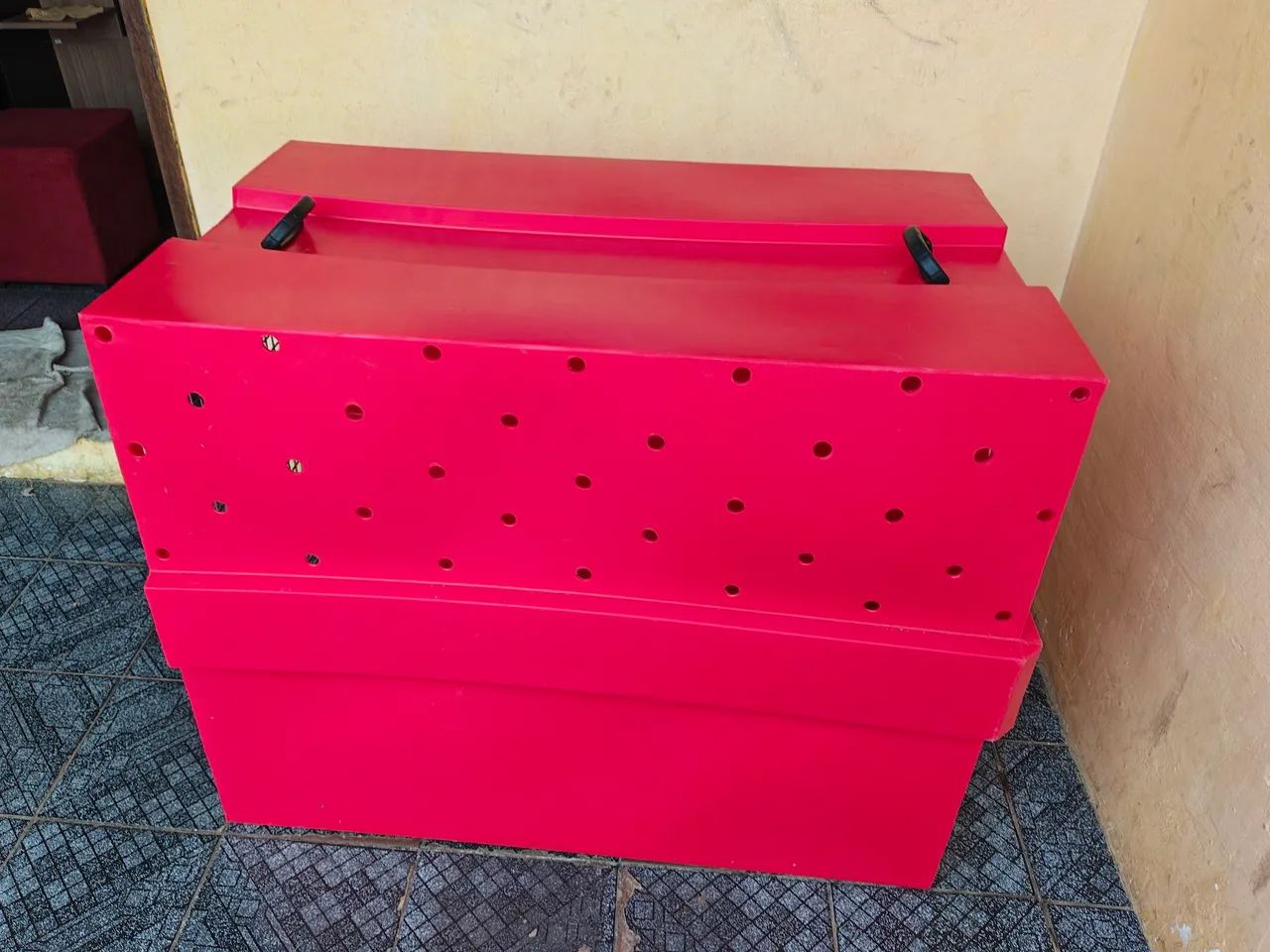 Caixa de Transporte Kennel  nº9  Para Pets Animais Grande Porte Padrão IATA <br> - Foto 6