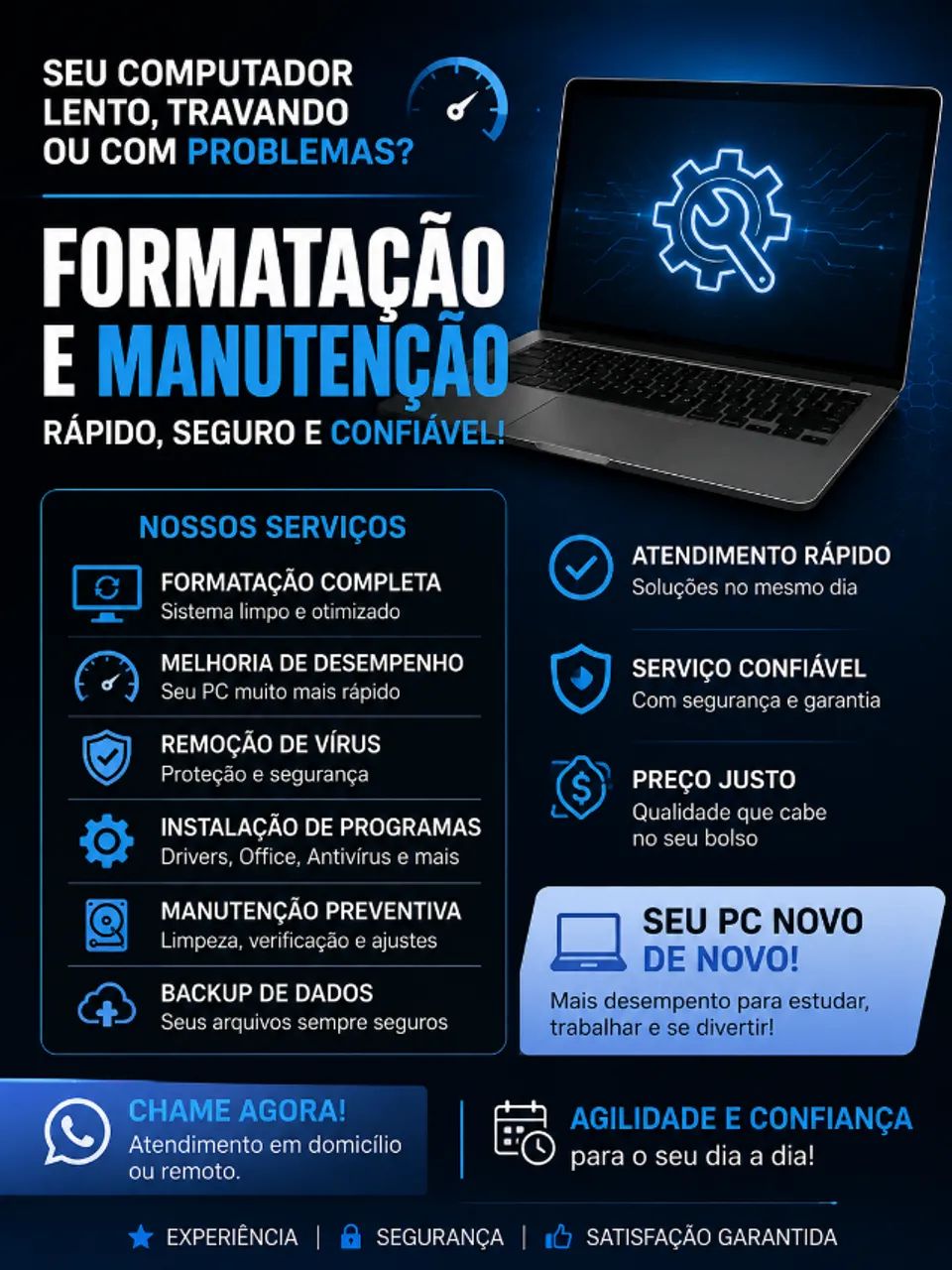 Formatação e Manutenção de Computadores e Notebooks