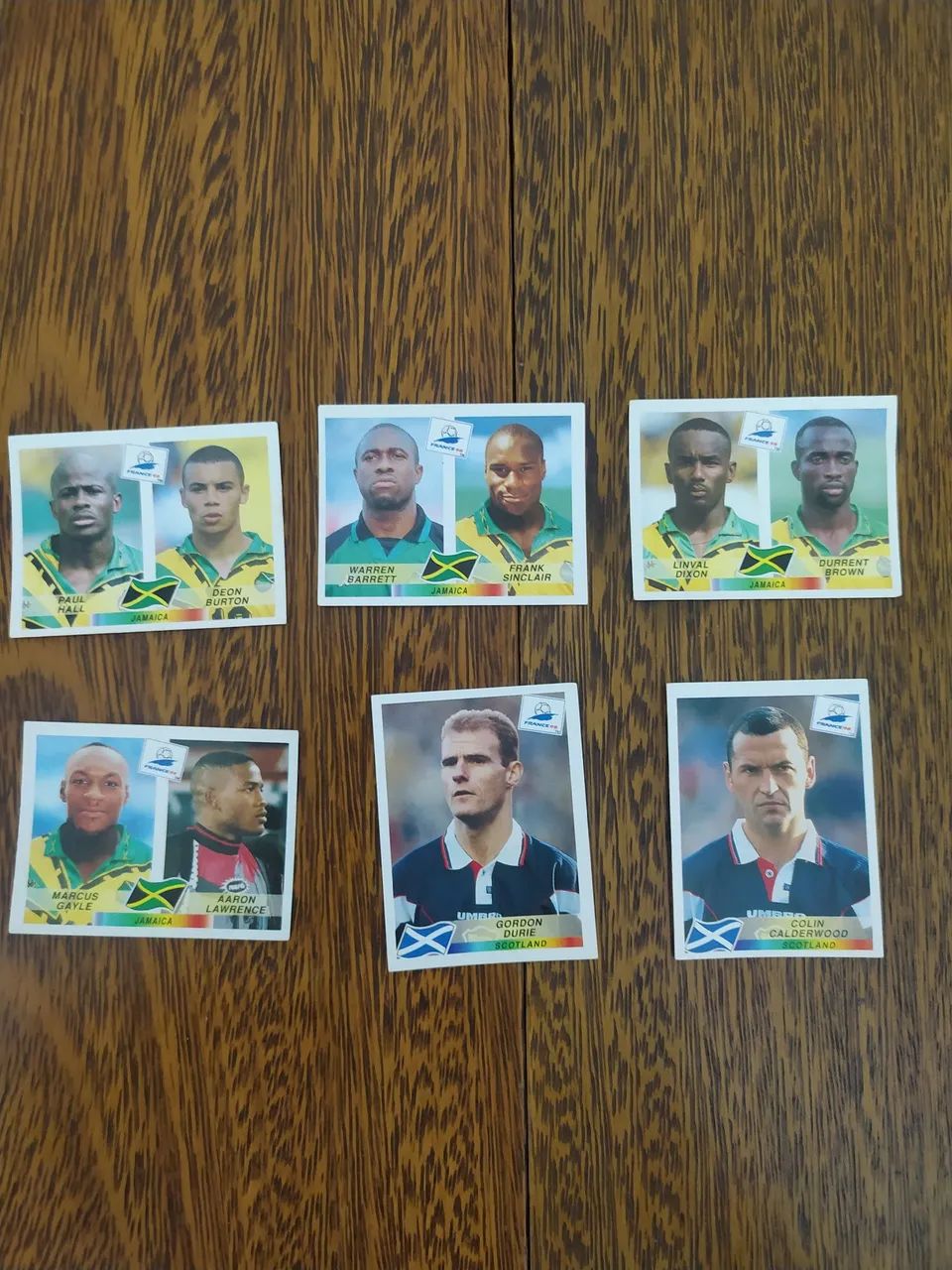 Conjunto De Figurinhas Da Copa De 1998 Escócia E Jamaica