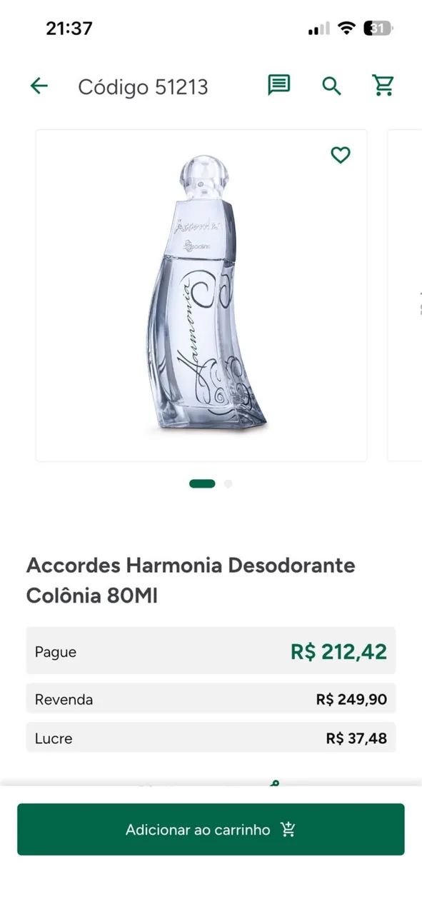 Perfume Accordes Harmonia OBoticário (lacrado) - Foto 4