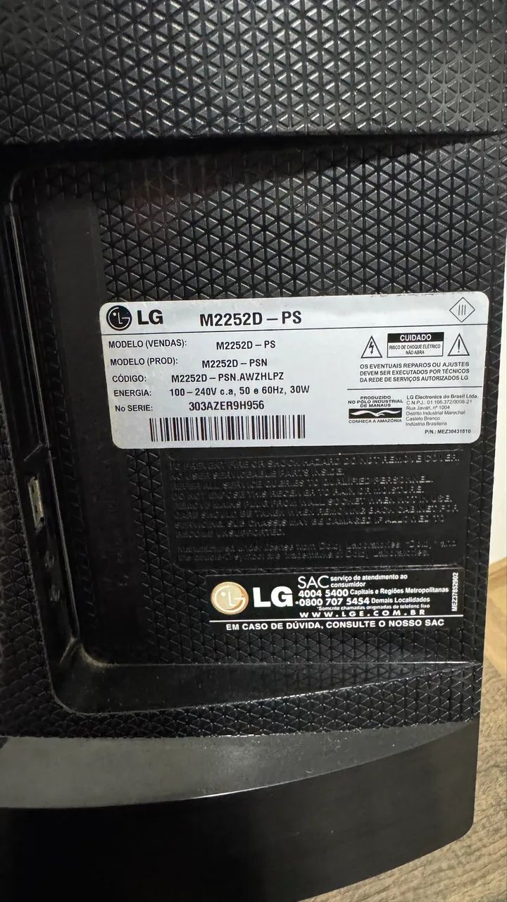 2 monitores 24 polegadas - LG e Samsung T350 - Foto 2