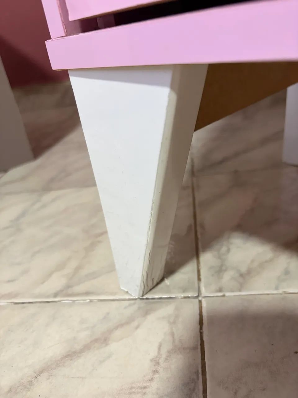 Mesa de cabeceira rosa tok stok  - Foto 3
