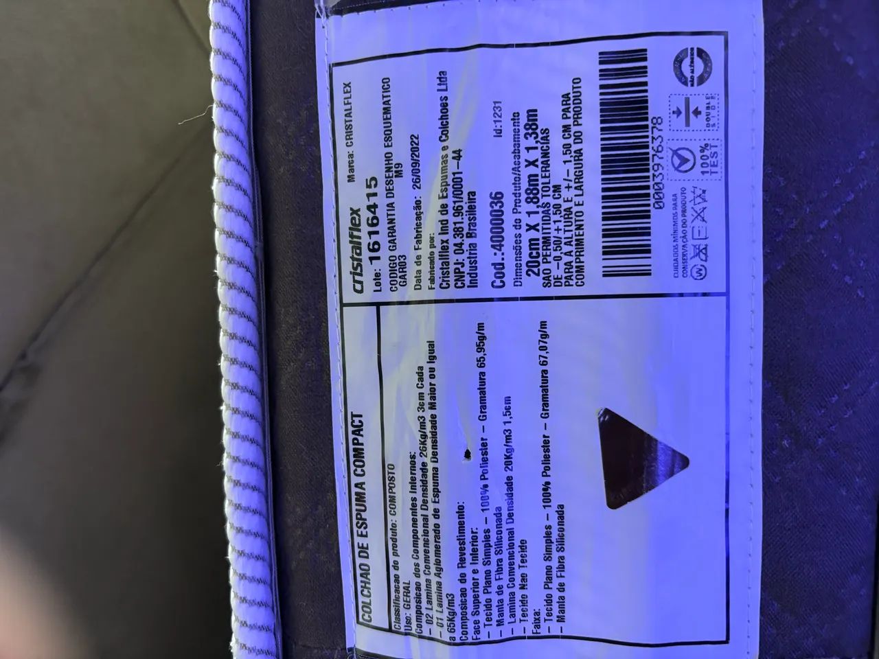Colchão Casal Cristalflex Normal