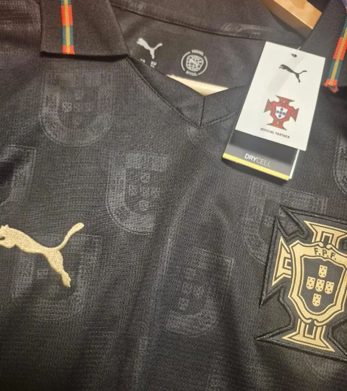 Camisa Seleção de Portugal Preta Copa 2026 Puma  - Foto 3