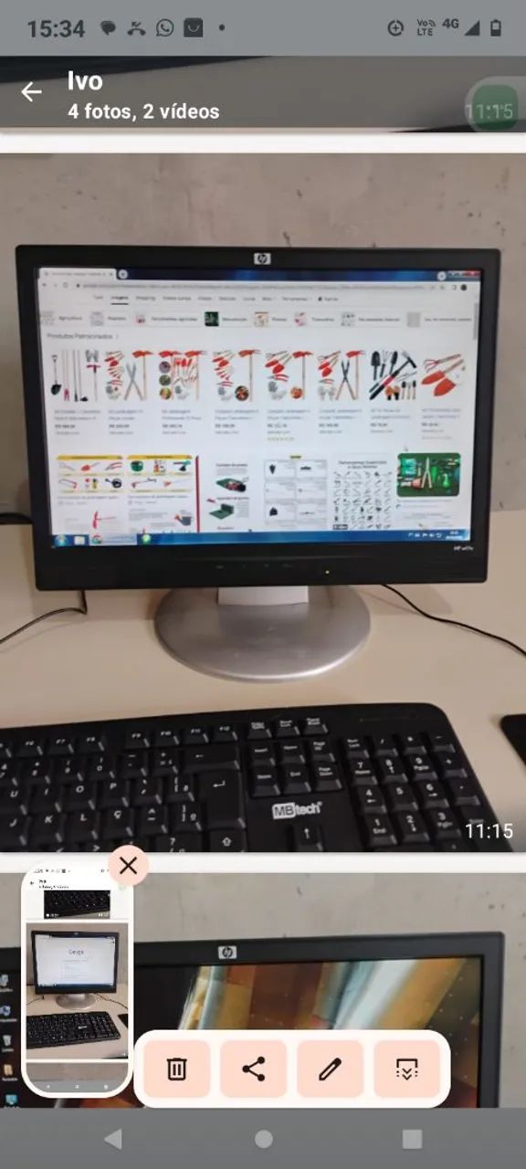 Computador com mesa de trabalho  - Foto 4