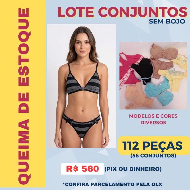 Conjuntos de Calcinha e Sutiã ( 112 peças)