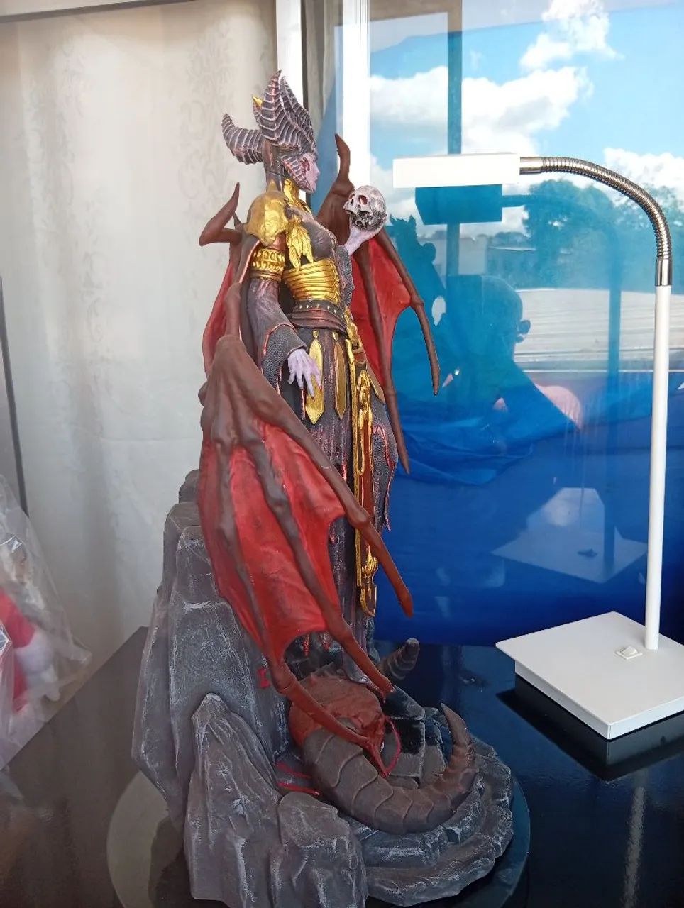 Lilith diablo 3D em resina 65 cm  - Foto 2