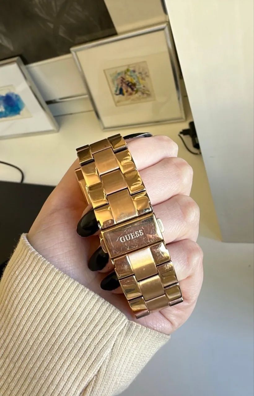 Relógio rose gold guess original com pedrinhas  - Foto 5