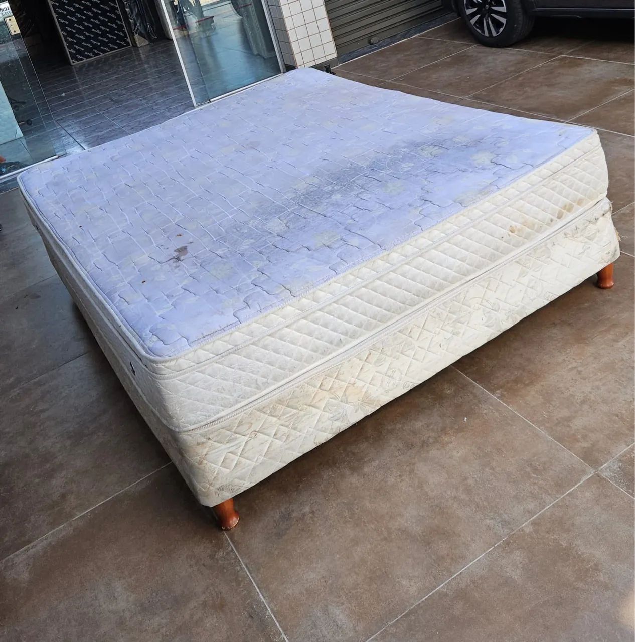 Cama box Casal USADA  - ENTREGAMOS  - Foto 4