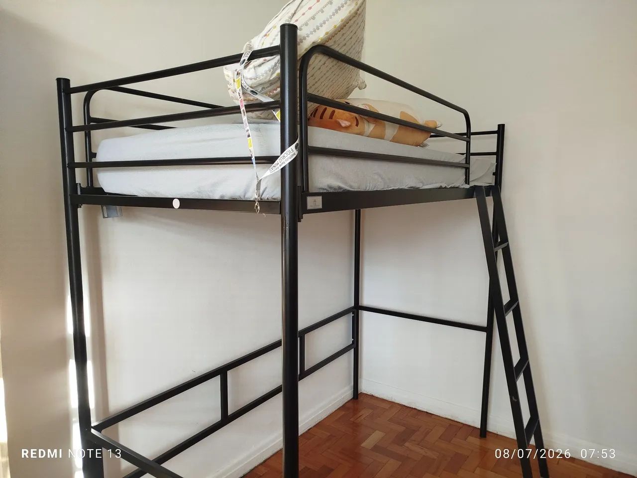 Cama Beliche Solteiro Ferro Suspenso Casa Tema