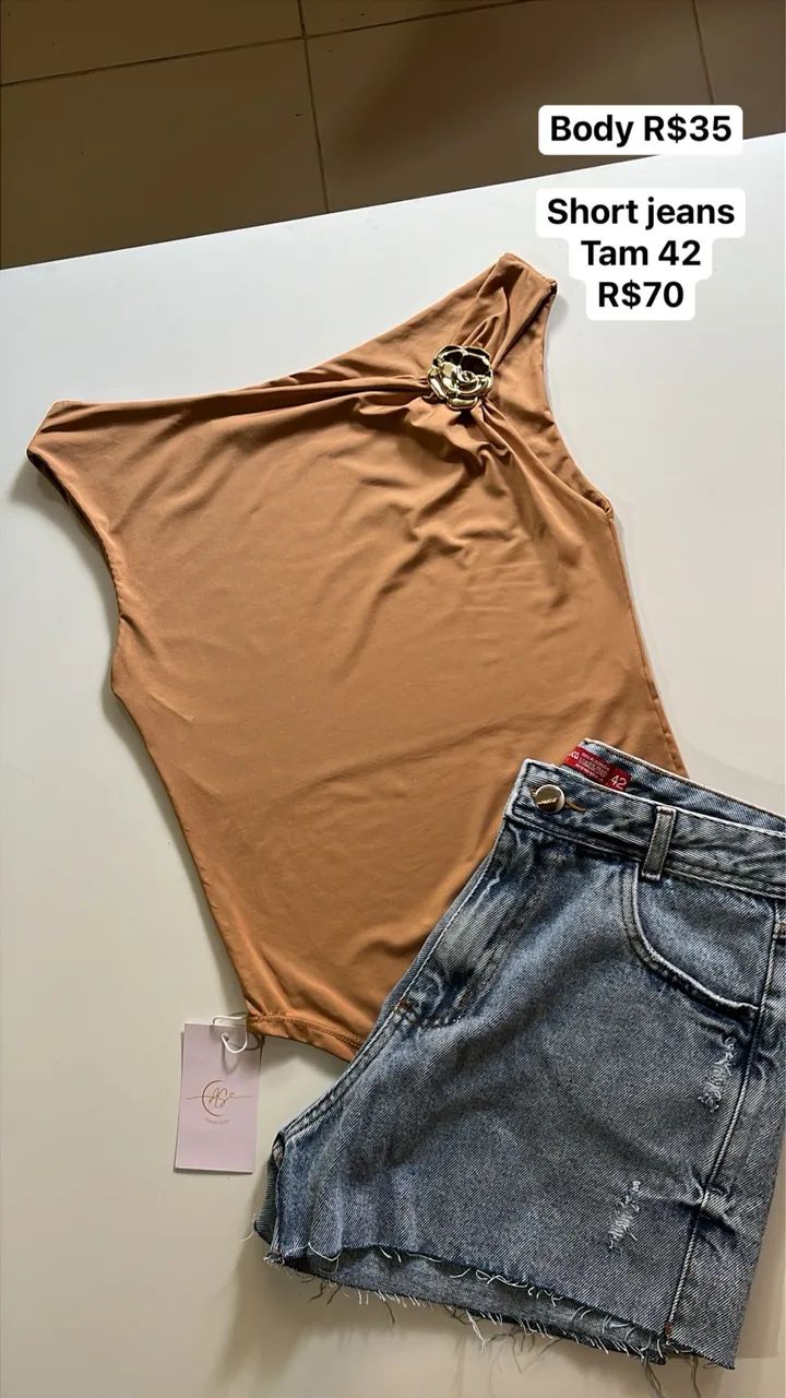 Short jeans feminino - Foto 4