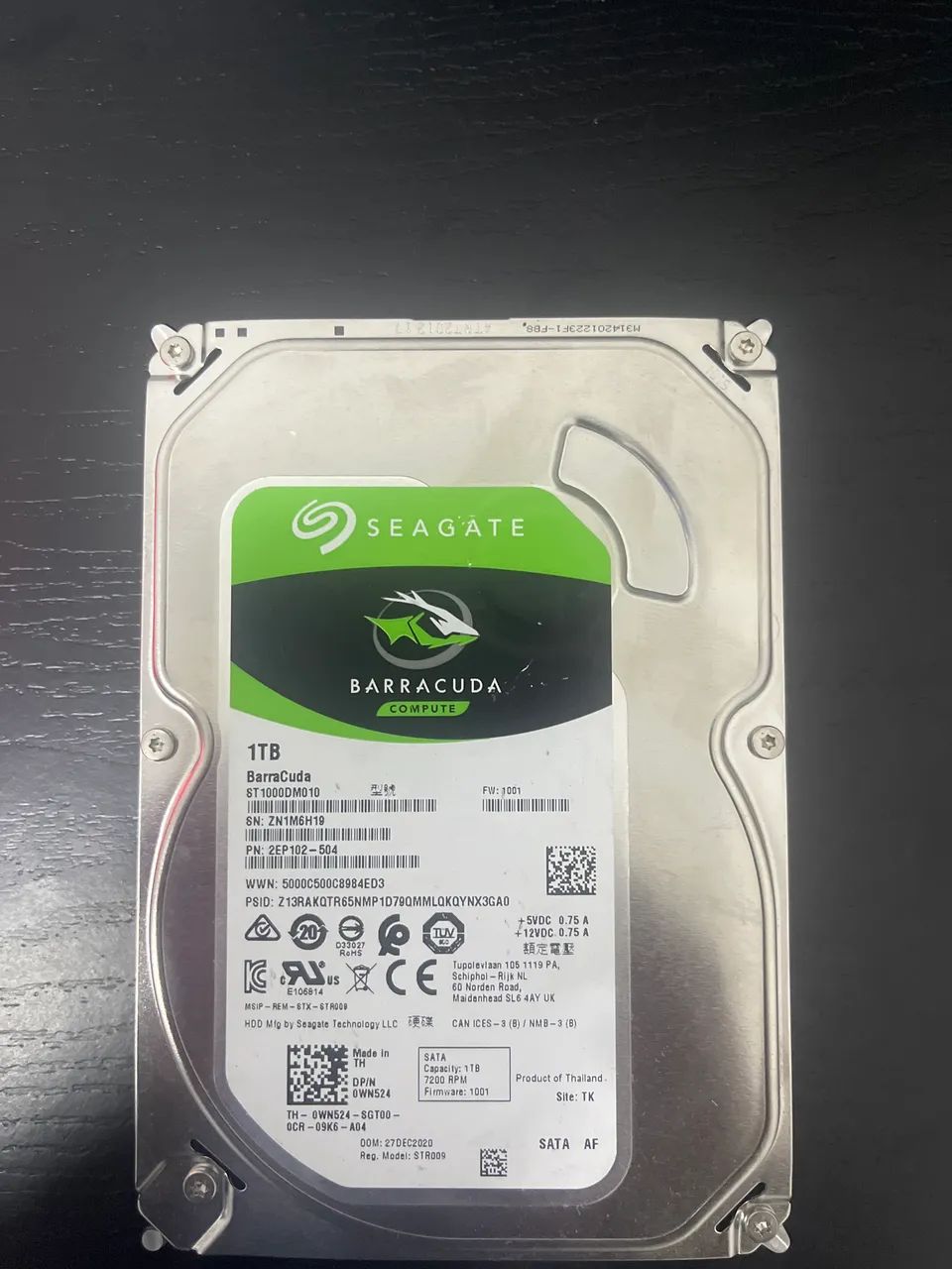 Hd seagate 1tb 