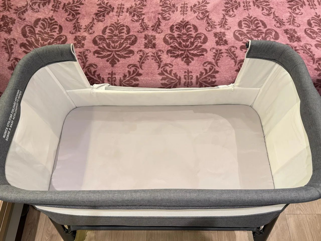 Berço Co-Bed Galzerano Cinza - Praticamente Novo - Foto 3