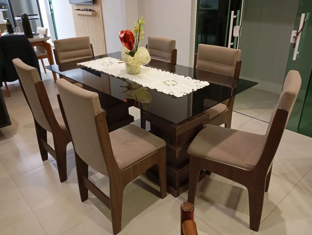 Mesa jantar com cadeiras
