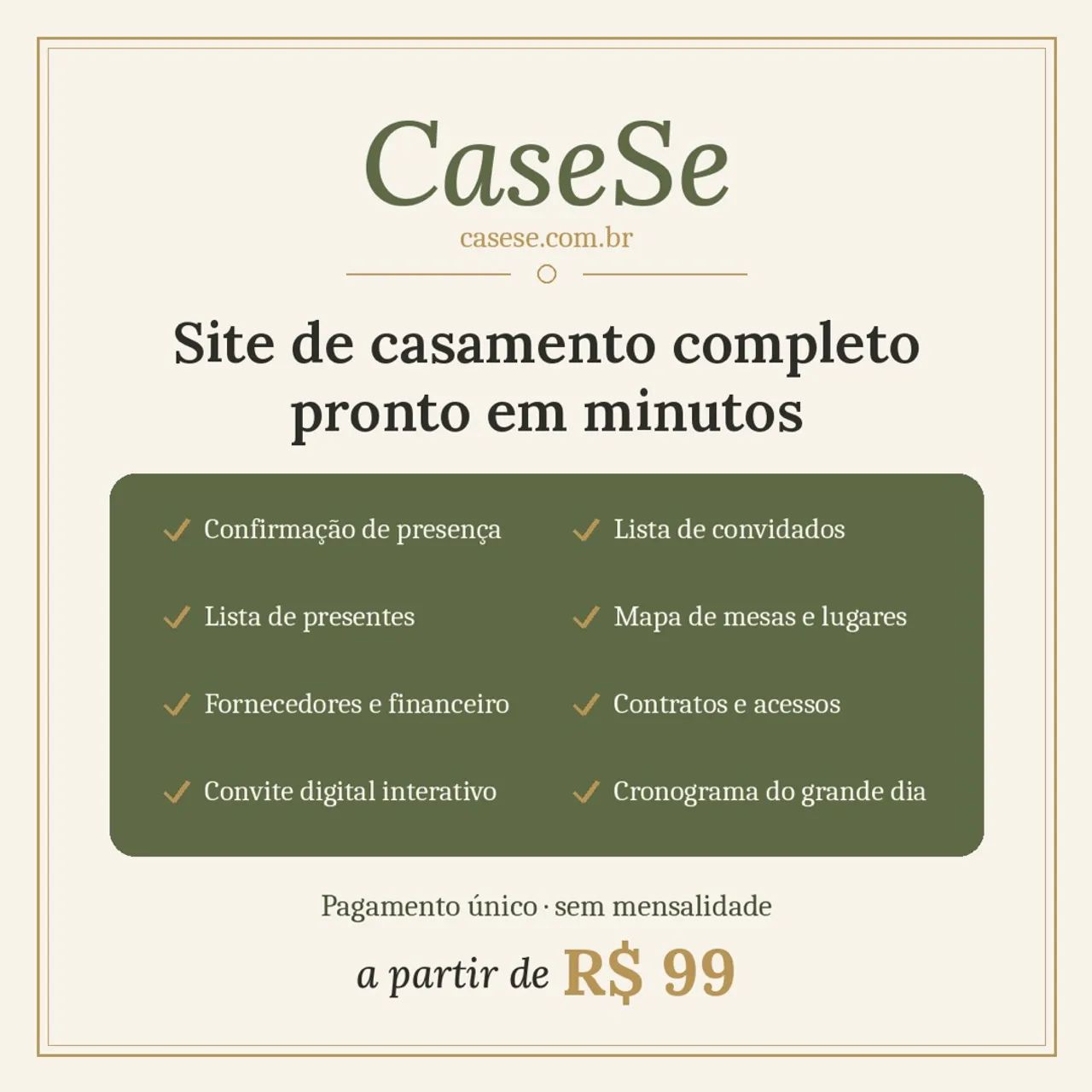CaseSe.com.br site de casamento 