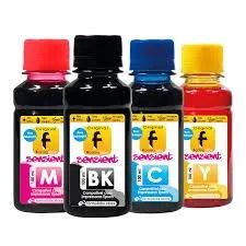 Kit 4x100ml Tintas para Bulk ink e cartuchos Epson, HP