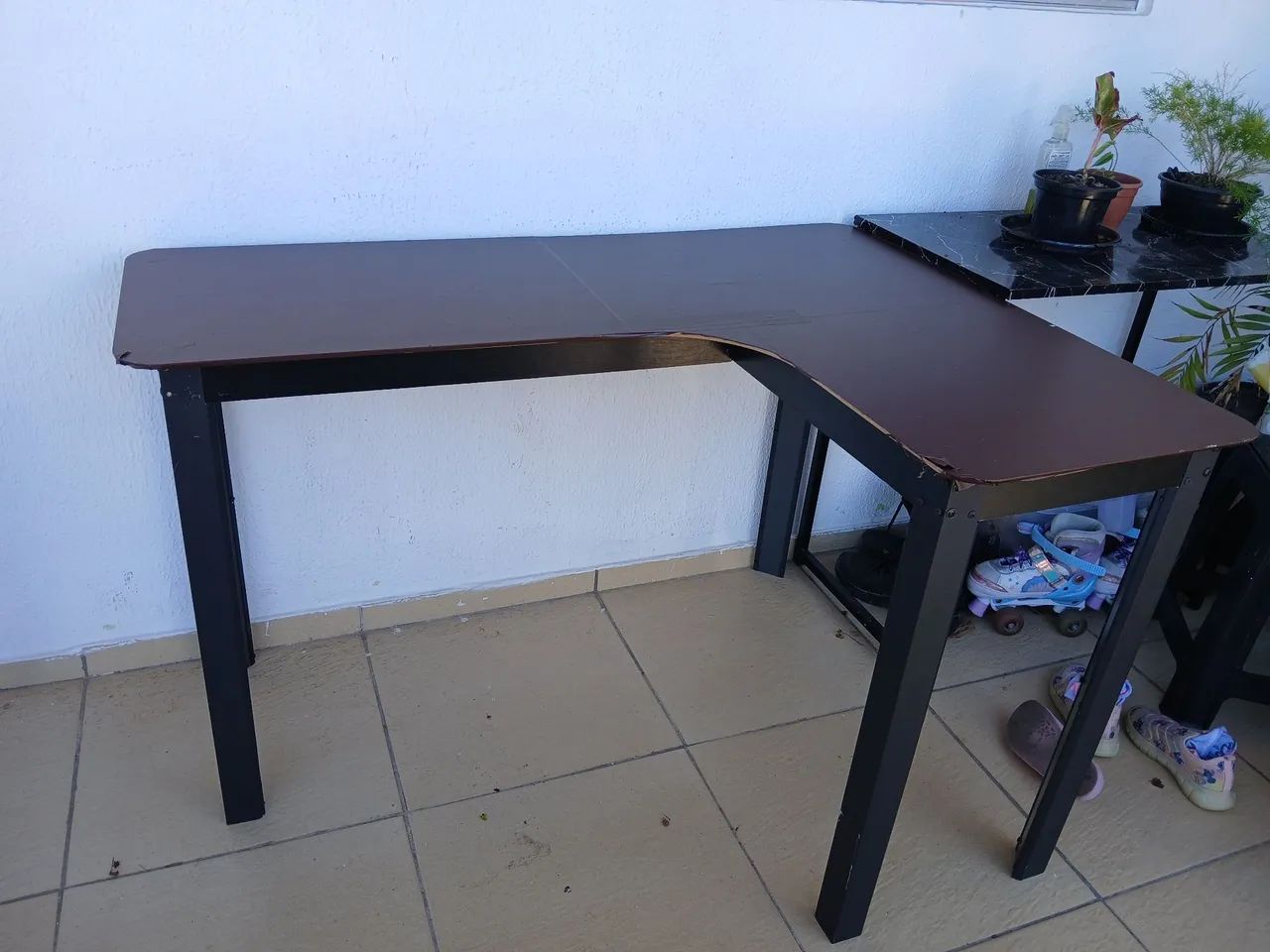 Mesa para estudo formato L - Foto 4