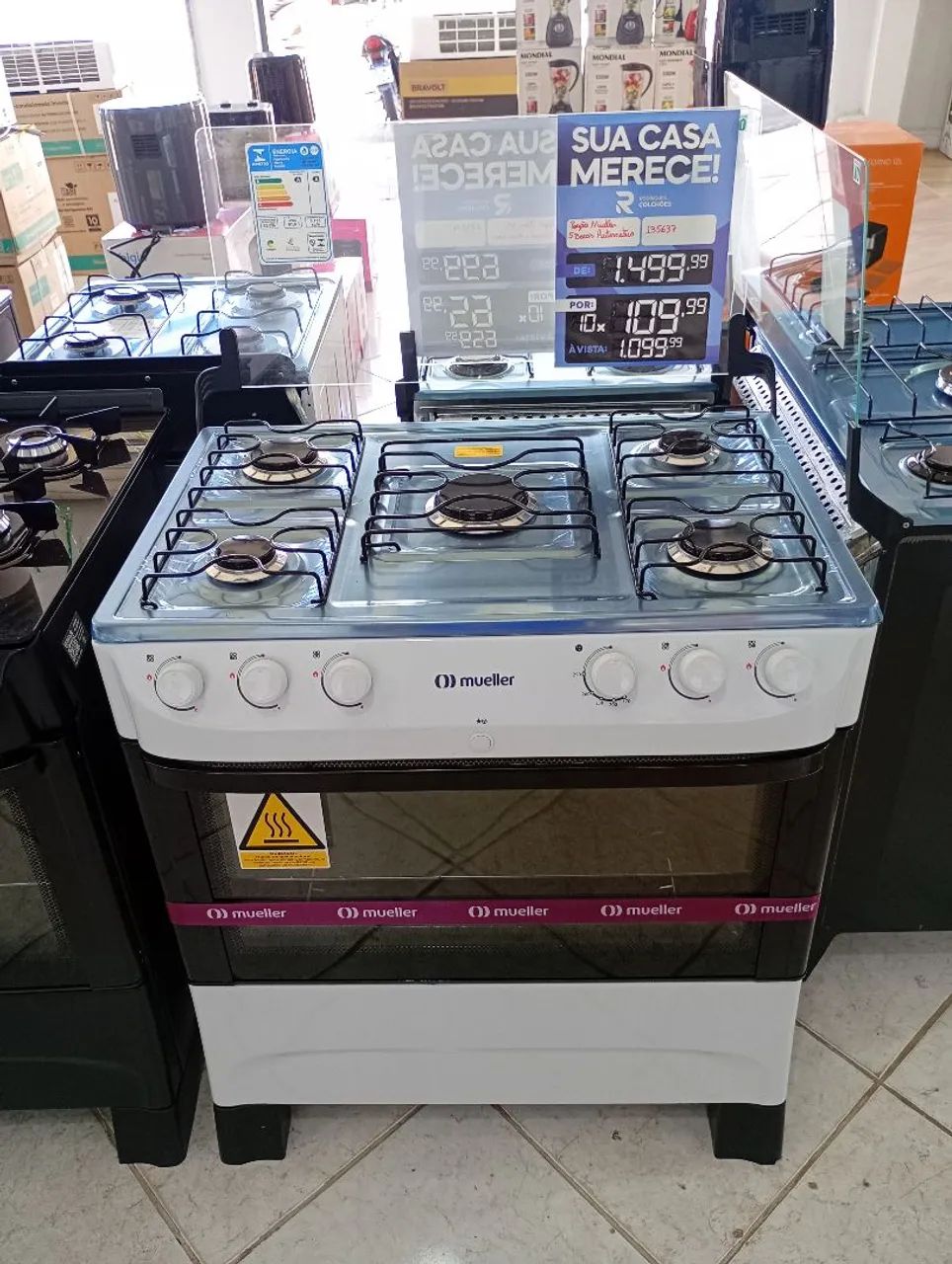 Fogão Mueller 5 Bocas Automático 