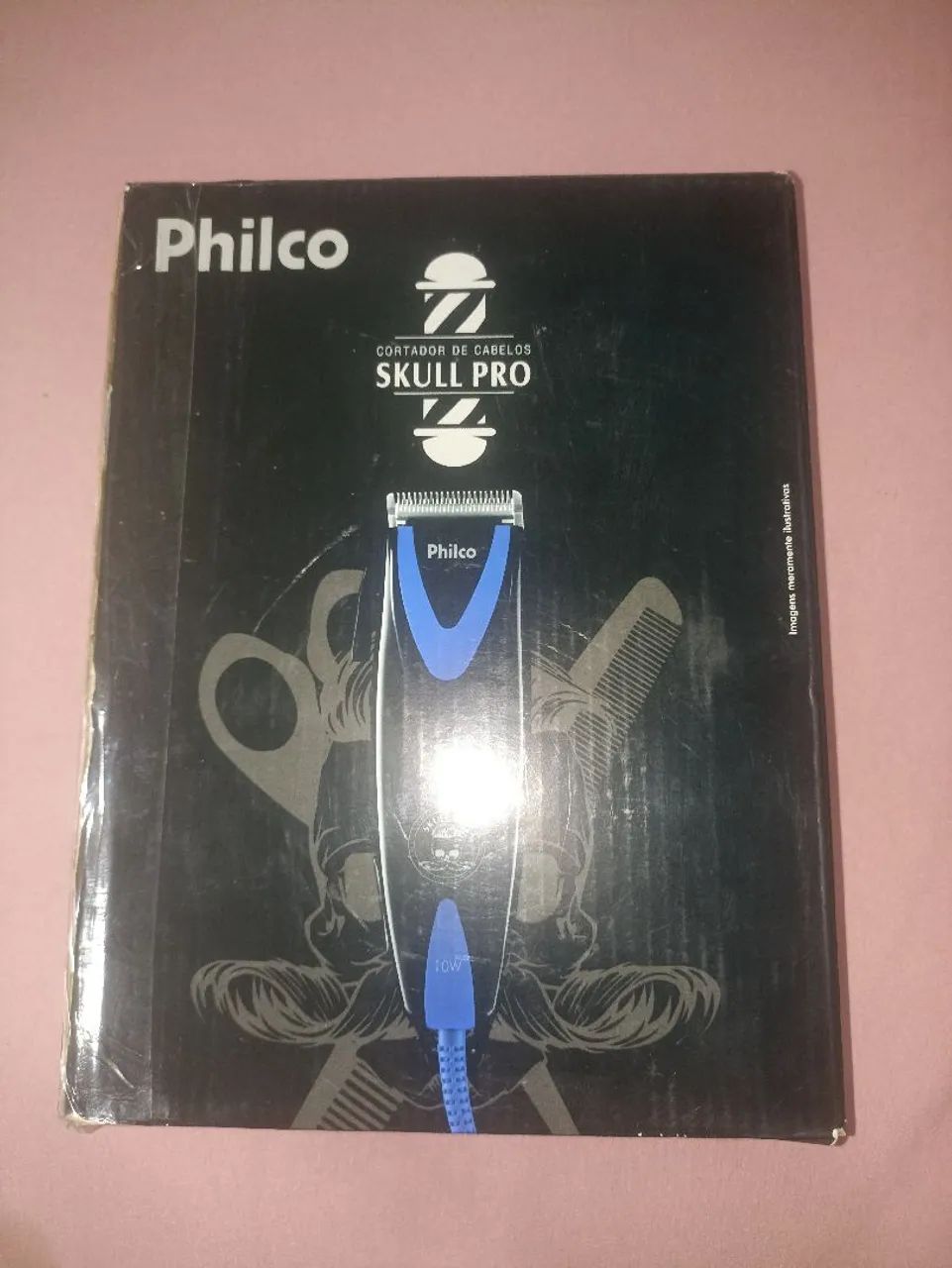 Máquina de Cortar Cabelo Philco Skull Pro Completa - Excelente Estado