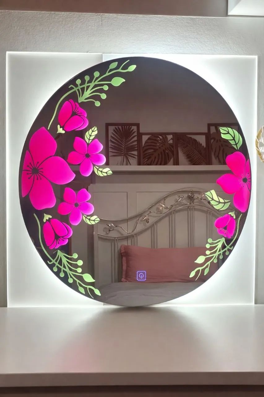 Espelho com vitrais e iluminação em led dimerizável  - Foto 2