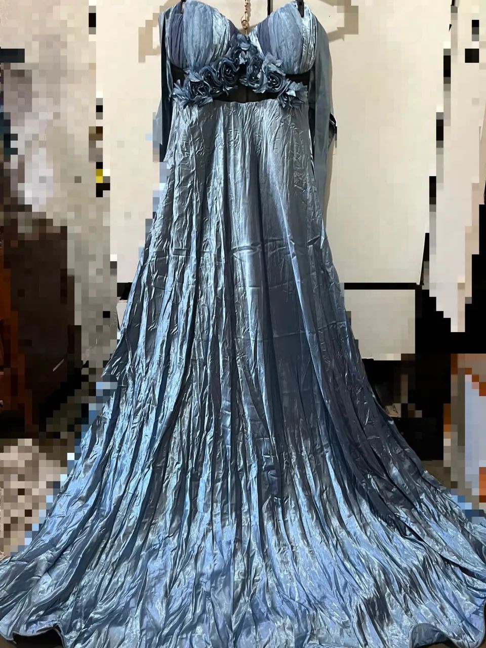 Vestido de festa azul claro  - Foto 2