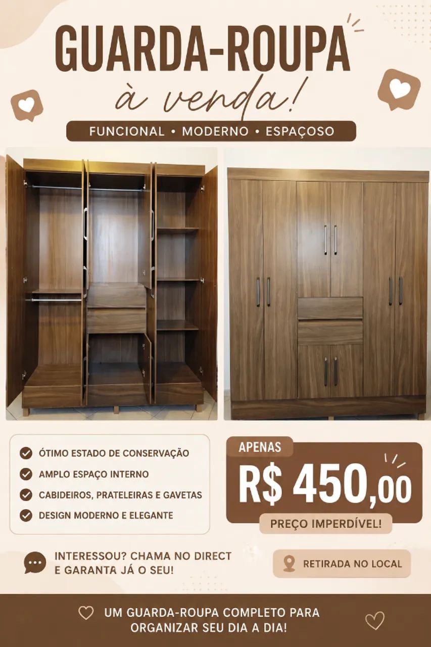 Guarda roupa solteiro