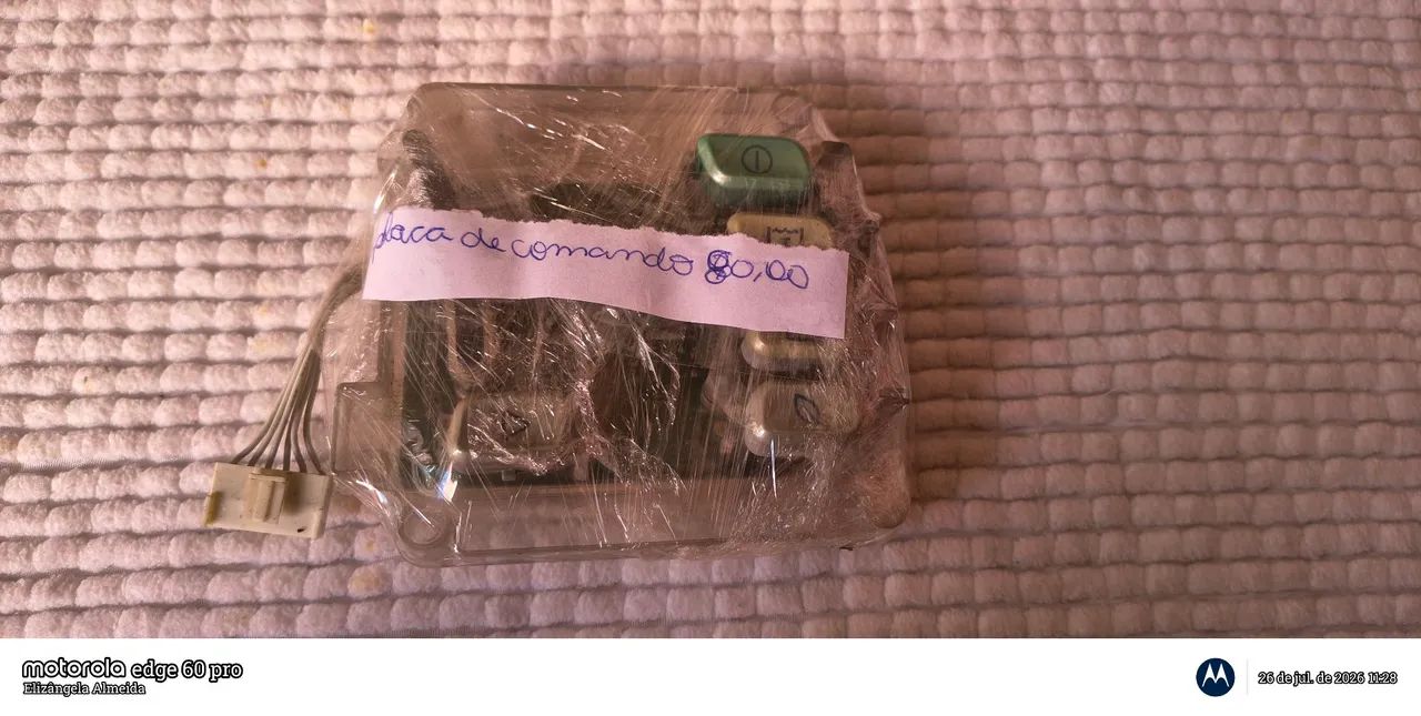 Placa de comando da máquina de lavar roupa Eletrolux 