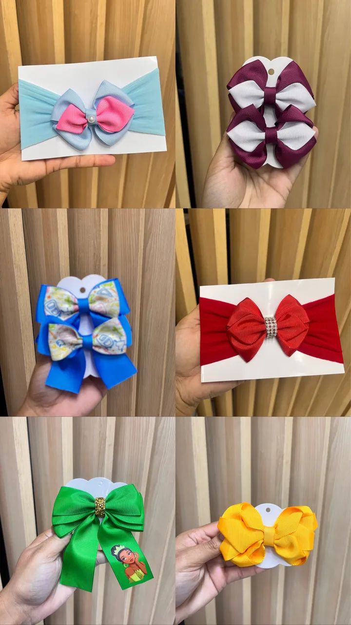 Laços e tiaras 