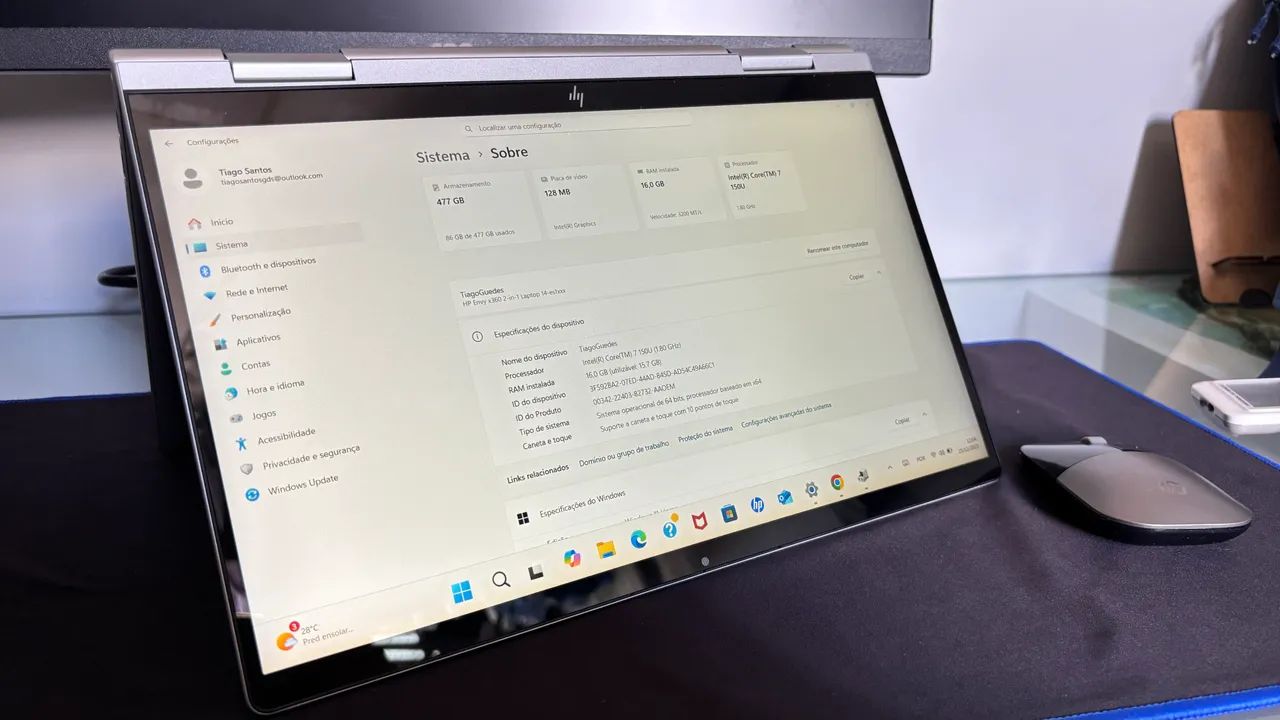 Notebook HP Envy X360 