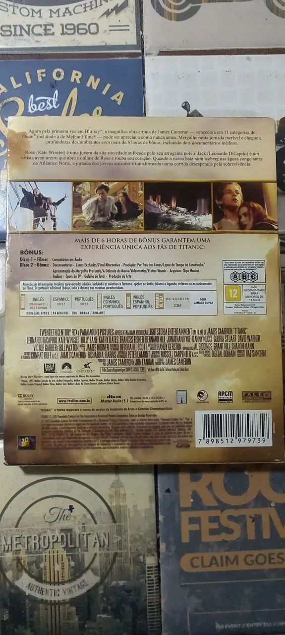Dvd blu-ray Titanic original sem risco em perfeito estado  - Foto 2