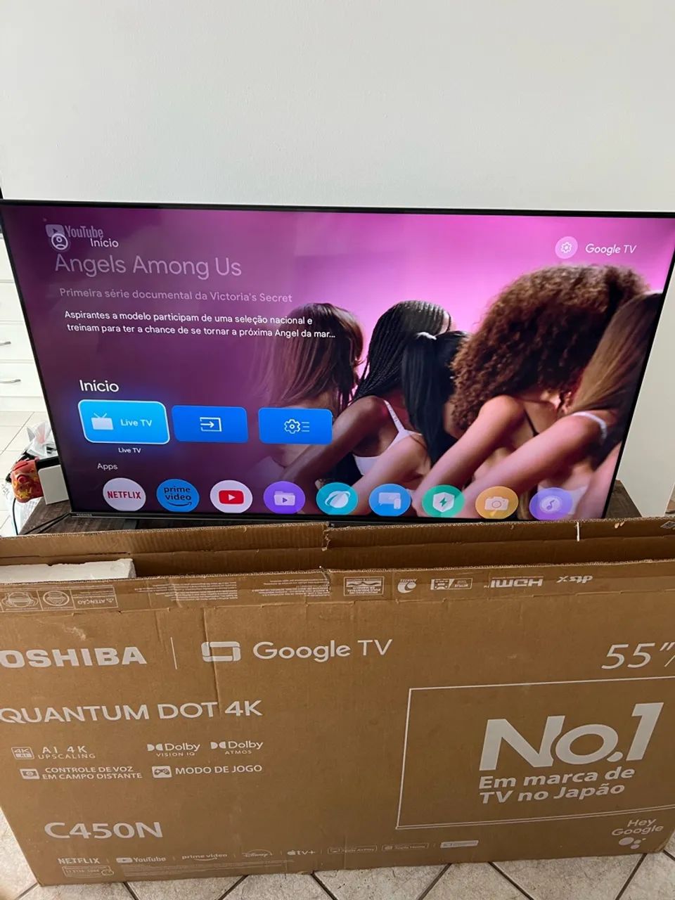 ( PEGO TV MENOR ) SMART TV 55 4K UHD Google TV  - Foto 4