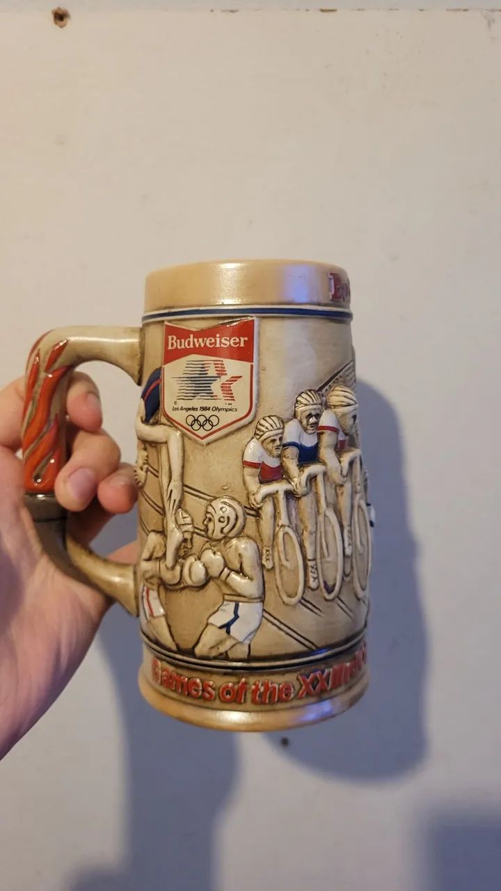Caneca Bud Olimpiadas 1984 Los Angeles - Rara - Foto 2