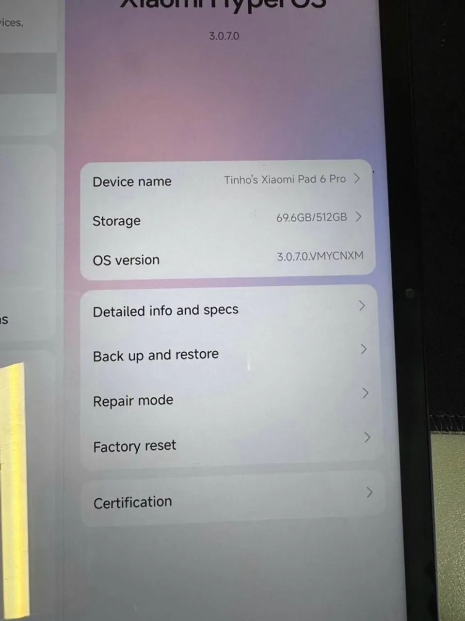 Tablet Xiaomi Pad 6 Pró 512Gb - 12Gb de RAM- Impecável - Foto 3