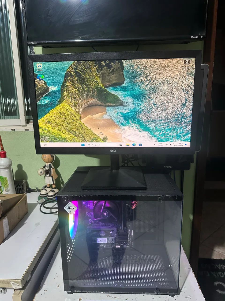 Pc completo i3 de décima gera ção com monitor de 19 polegadas  - Foto 4