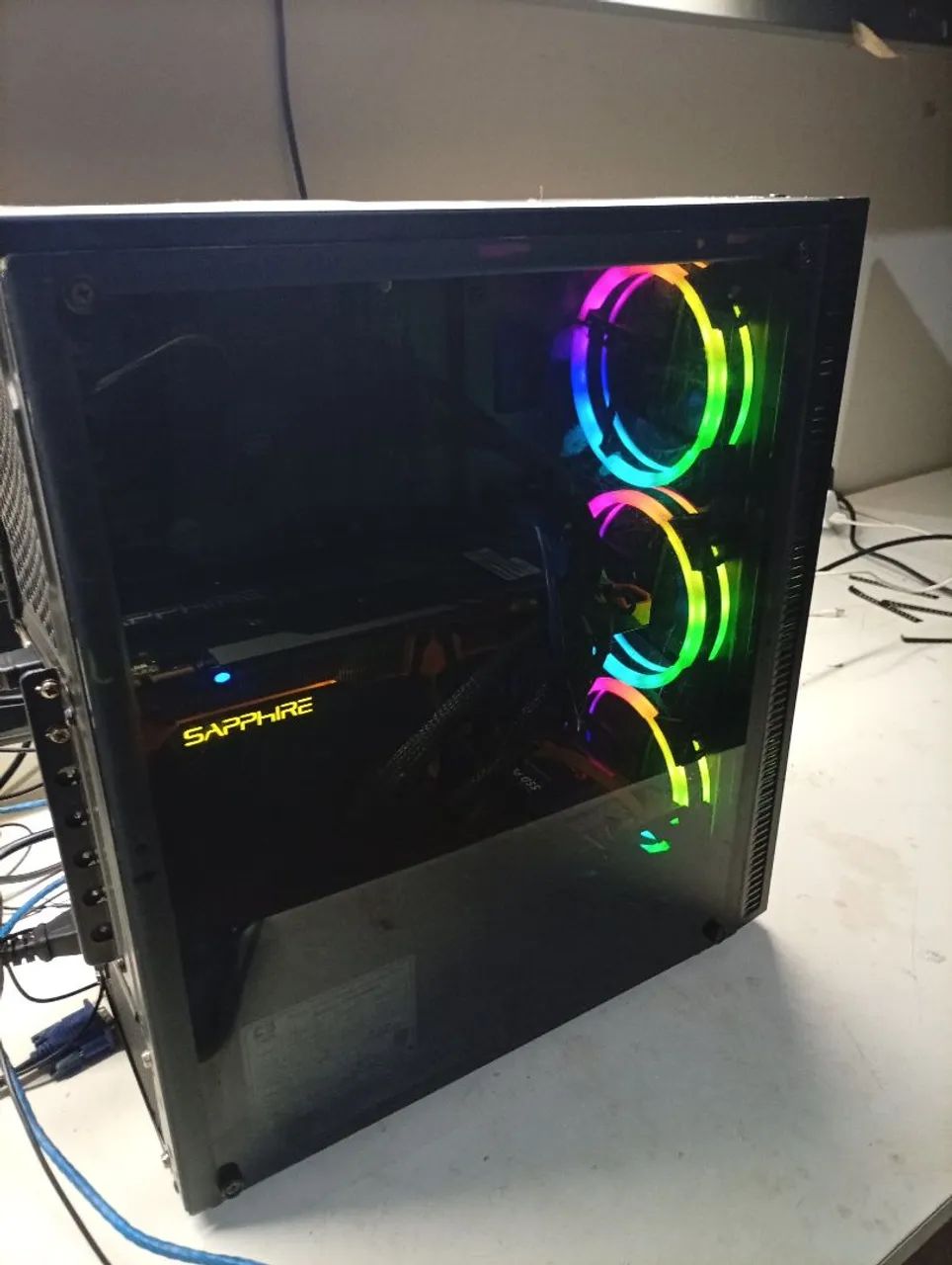 CPU Gamer RGB,i5,12ram,240ssd,9gb placa de video - Foto 5