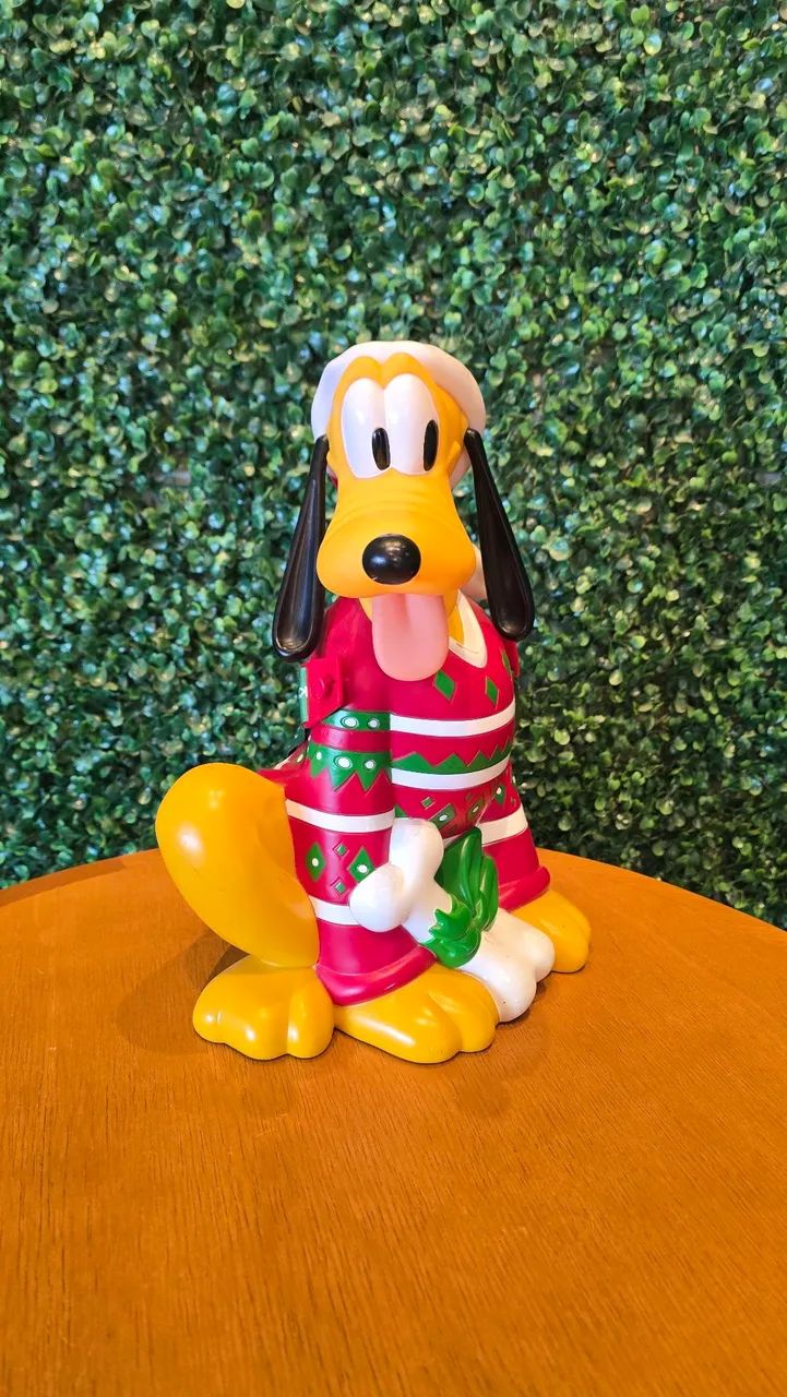 Balde pipoca Pluto Natal Disney 