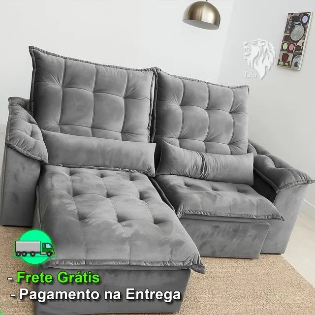 Sofás Retrátil e Reclinável Três Lugares D45 2.00M Aurora (Entrega Grátis!)