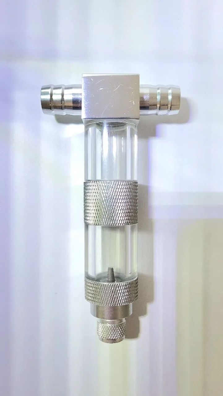 Difusor de CO2 inline em alumínio e acrílico