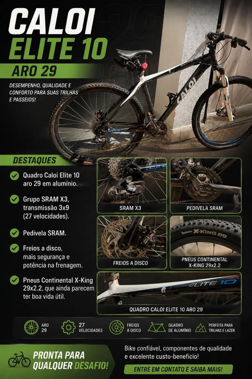 CALOI ELITE 10 ARO 24! À VENDA!
