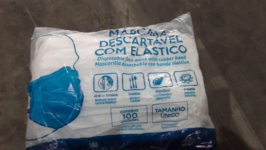 Máscara Descartável com 100un