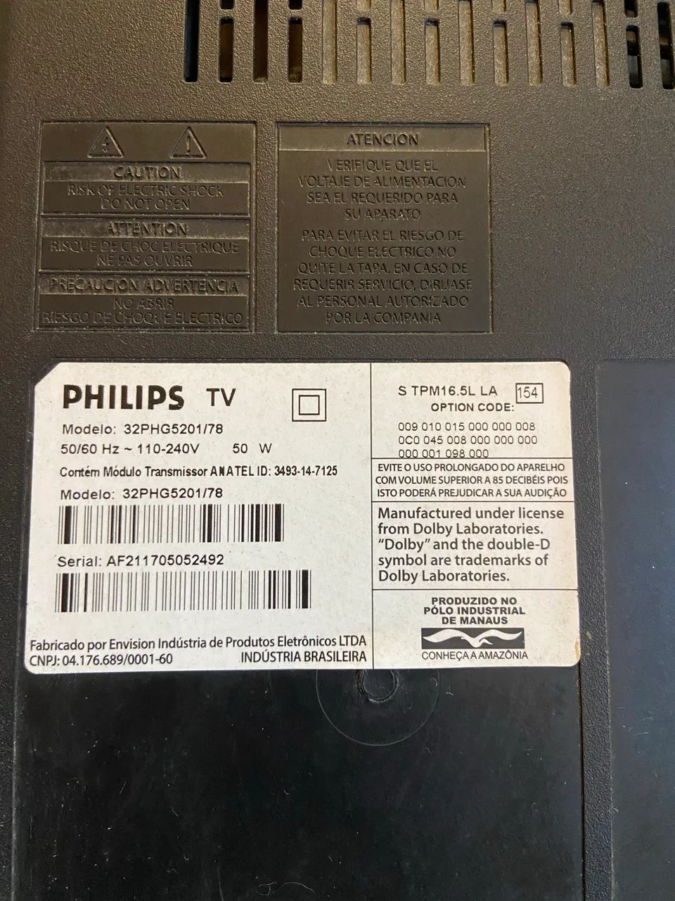 TV Philips LED - Ótima oportunidade para retirada de peças ou conserto - Foto 2