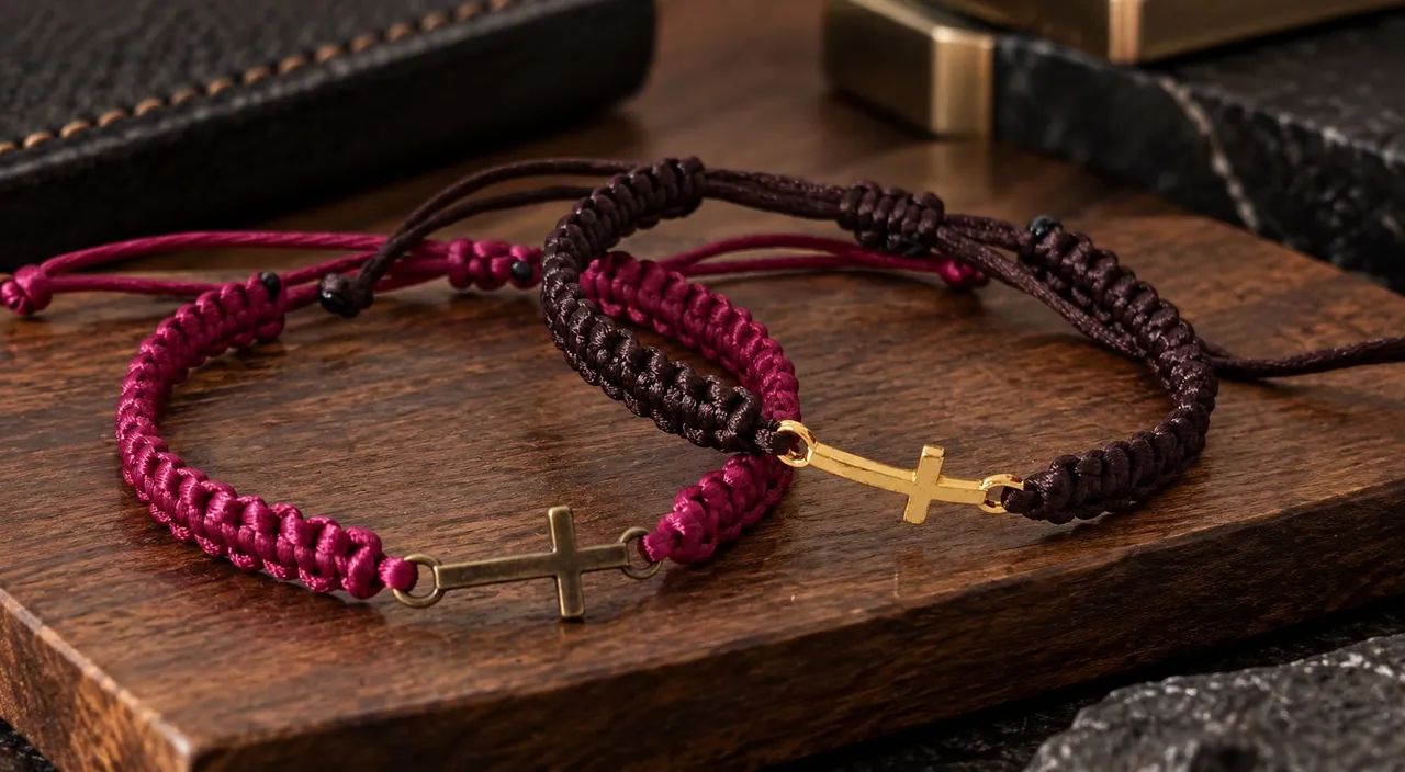 Pulseiras de Macramê com Cruz | SL Atelier & Store - Foto 3