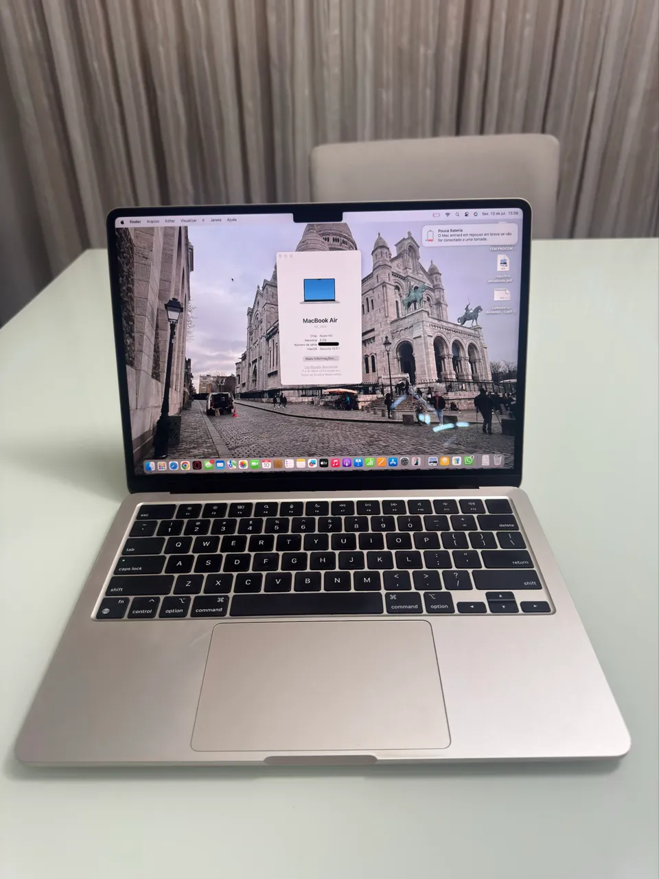 MacBook Air m2 2022 16gb 256gb - Notebooks - Meireles, Fortaleza