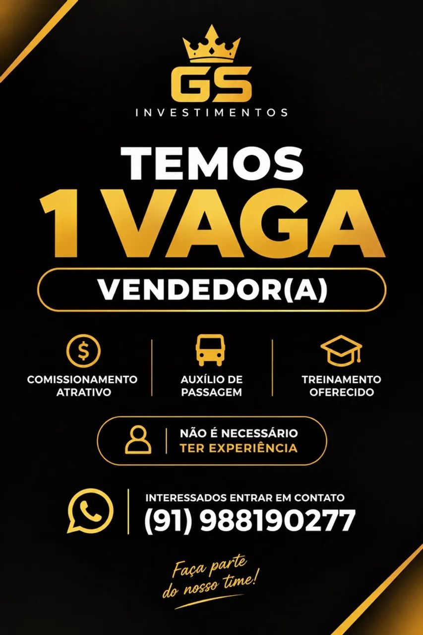 Vaga de Vendedor