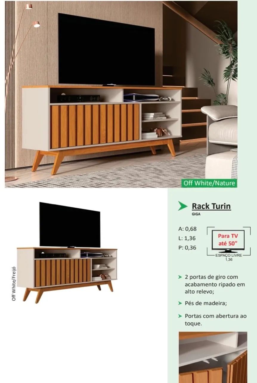 Rack Turim 1,36 largura