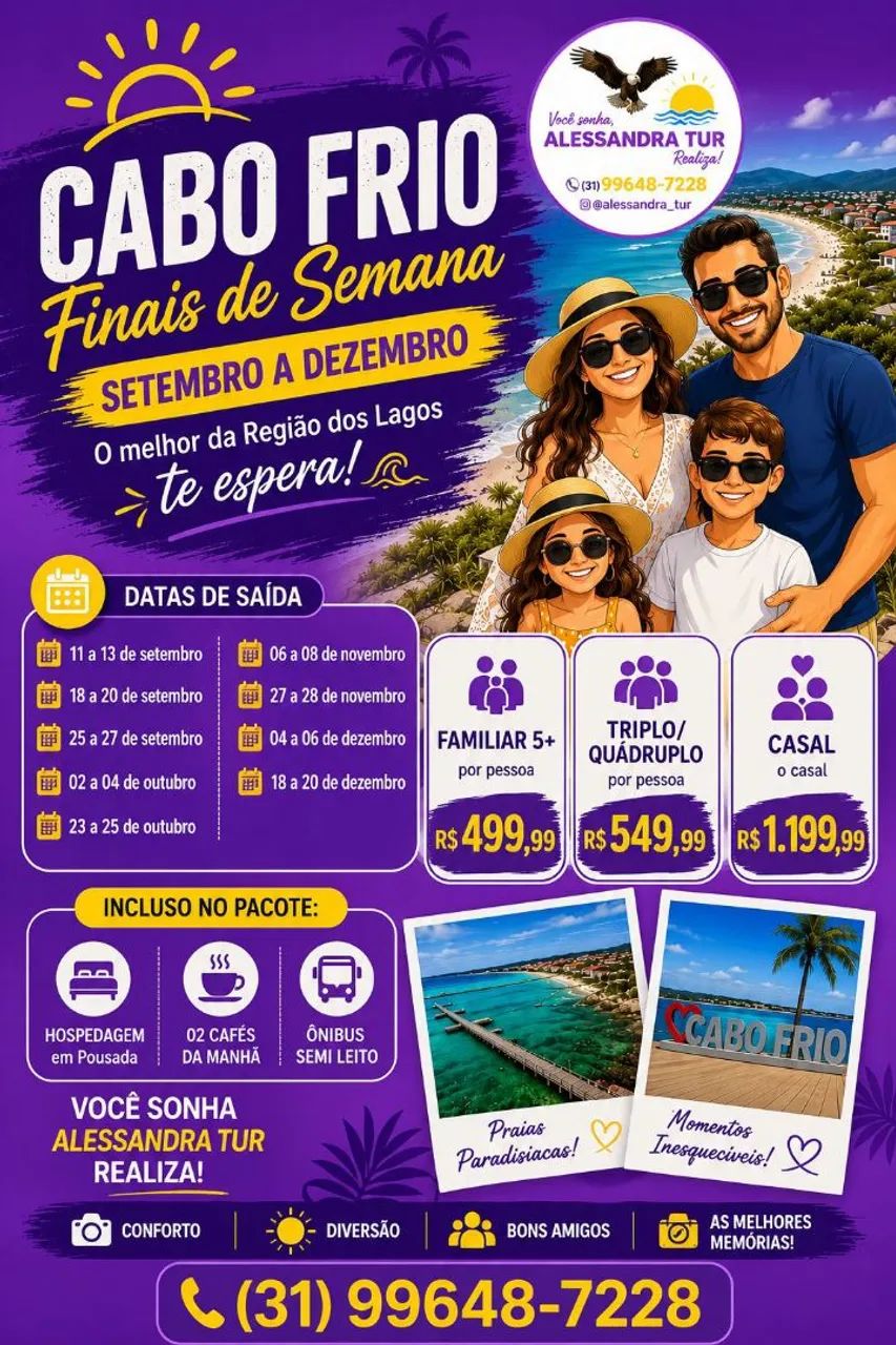 VIAGENS - TEMOS VÁRIOS DESTINOS  - Foto 5